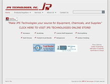 Tablet Screenshot of jpstechnologies.com